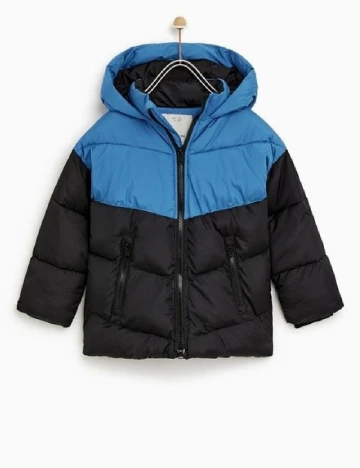 Geaca Zara, albastru/negru Albastru