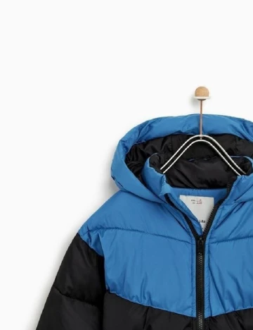 Geaca Zara, albastru/negru Albastru