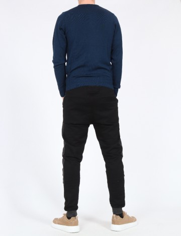 Pantaloni Bershka, negru/gri