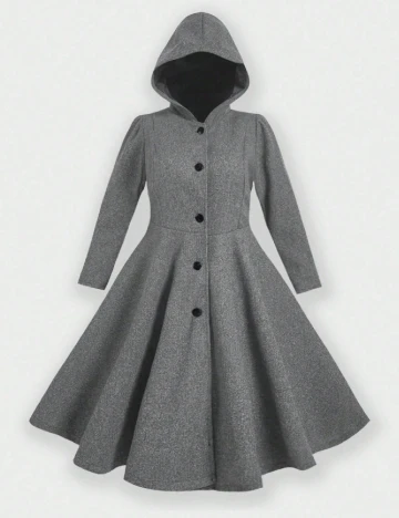 Palton SHEIN CURVE, gri Gri