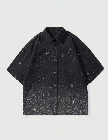 Camasa Romwe, negru Negru