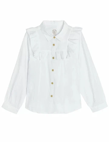 Camasa Cool Club, alb Alb