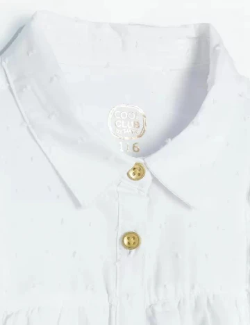 Camasa Cool Club, alb Alb