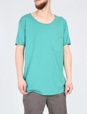 Tricou Bershka, verde Verde