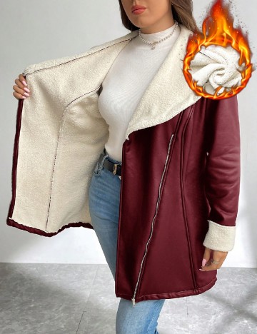 
						Jacheta SHEIN CURVE, rosu