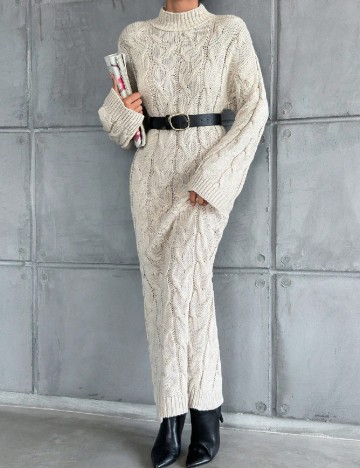 
						Rochie lunga SHEIN, ecru