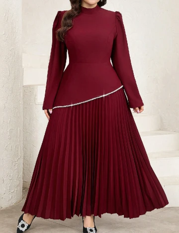 Rochie lunga SHEIN CURVE, visiniu Rosu