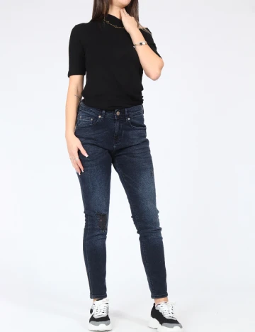 Blugi Pull&Bear, bleumarin Albastru