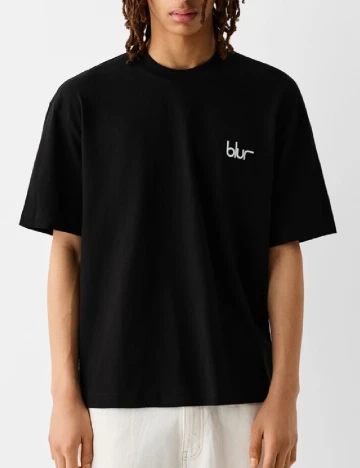 Tricou Bershka, negru Negru