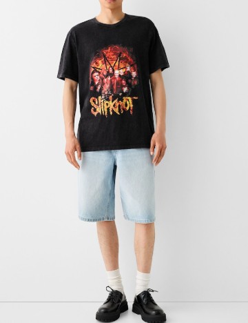 
						Tricou Bershka, negru