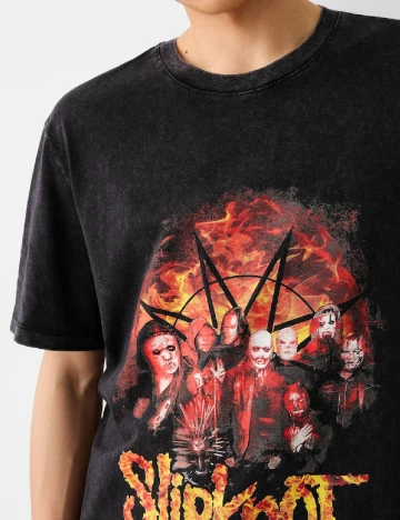 Tricou Bershka, negru Negru