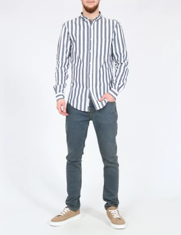 Blugi Pull&Bear, albastru Albastru