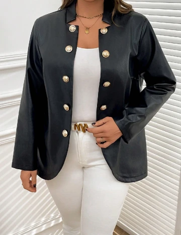 Jacheta SHEIN CURVE, negru Negru