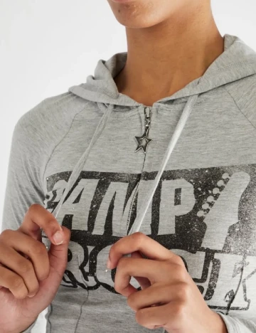 Top Bershka, gri Gri