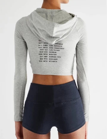 Top Bershka, gri Gri