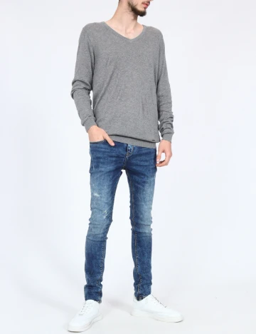 Blugi Pull&Bear, albastru Albastru