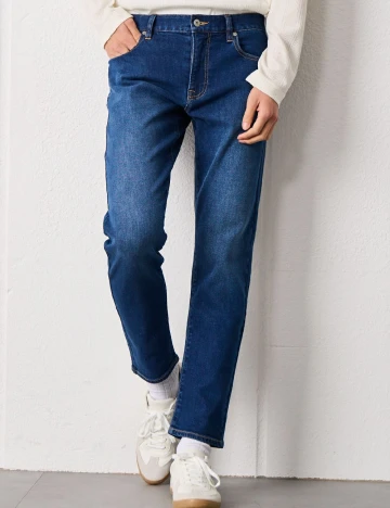 Blugi Pull&Bear, albastru Albastru