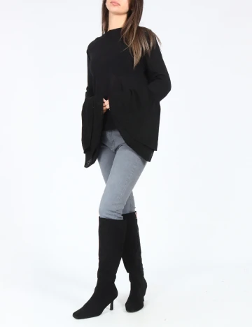 Bluza Bershka, negru Negru