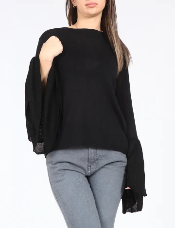 Bluza Bershka, negru Negru