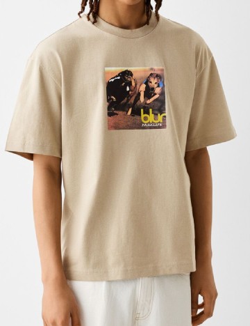 
						Tricou Bershka, maro deschis