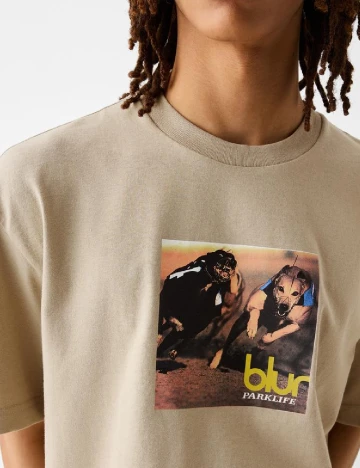 Tricou Bershka, maro deschis Maro