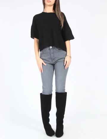 Bluza Bershka, negru Negru