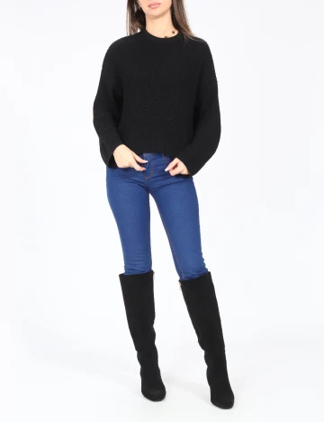 Bluza Bershka, negru Negru