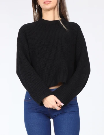 Bluza Bershka, negru Negru