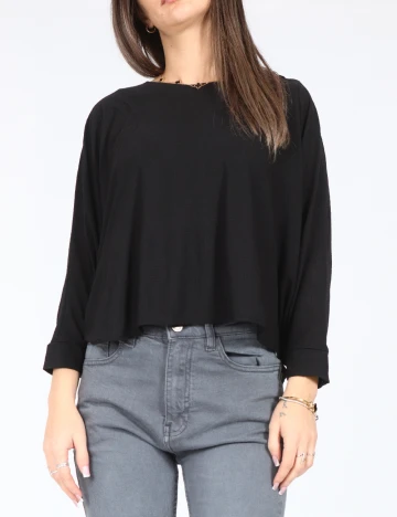 Bluza Bershka, negru Negru