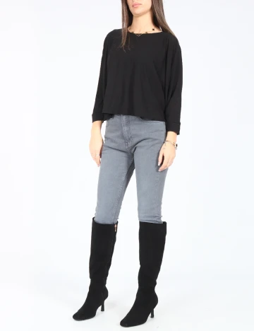 Bluza Bershka, negru Negru