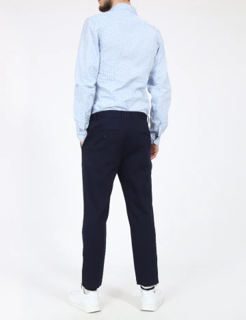 Pantaloni Bershka, bleumarin Albastru