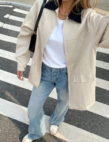 Jacheta SHEIN, crem Crem