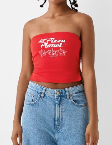 Top Bershka, rosu