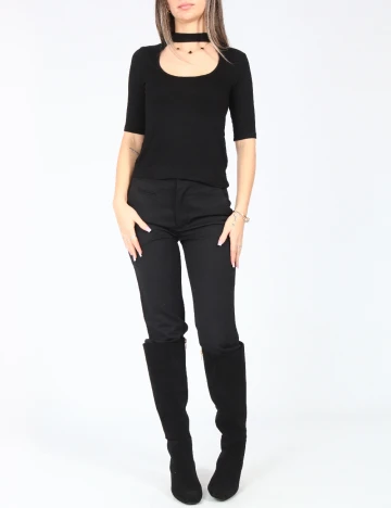 Bluza Bershka, negru Negru