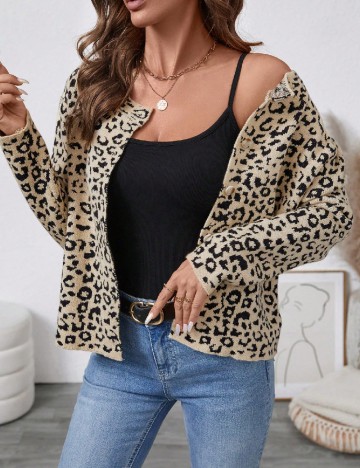 
						Cardigan SHEIN, animal print