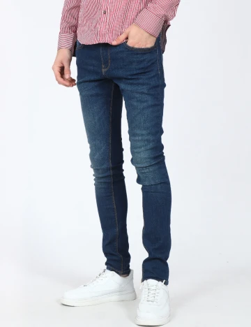 Blugi Pull&Bear, albastru Albastru