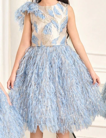 Compleu Shein Kids, bleu Albastru