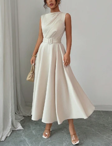 Rochie medie SHEIN, bej Crem