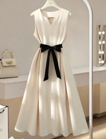 Rochie medie SHEIN, crem Crem