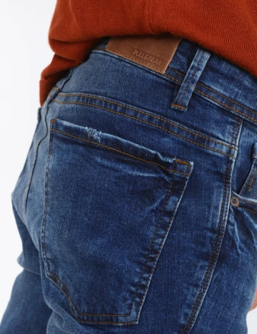 Blugi Pull&Bear, albastru Albastru