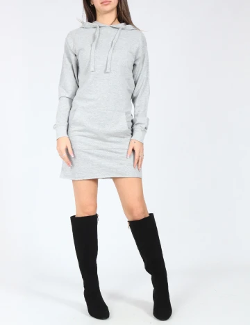 Rochie scurta Bershka, gri Gri