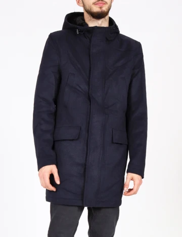 Palton Zara, bleumarin Albastru