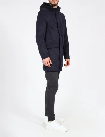 Palton Zara, bleumarin Albastru