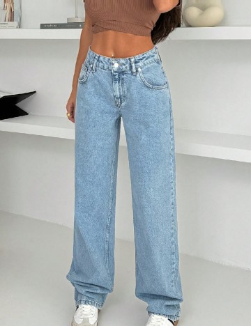 
						Blugi SHEIN, albastru