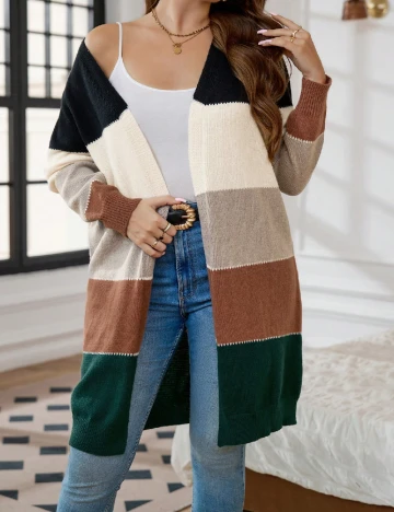 Cardigan SHEIN CURVE, mix culori Mix culori