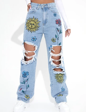 Blugi SHEIN, albastru Albastru