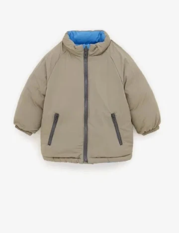 Geaca reversibila Zara, albastru/gri Albastru