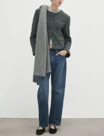 Jacheta Massimo Dutti, gri Gri