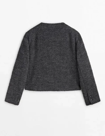 Jacheta Massimo Dutti, gri Gri