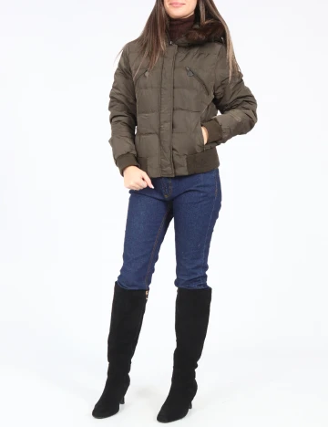 Geaca Zara, verde Verde